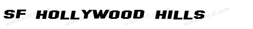 SF Hollywood Hills字体转换
